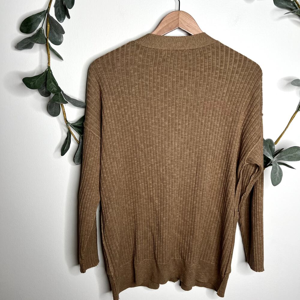 Mod Ref Brown Ribbed Cardigan - Picture 5 of 5